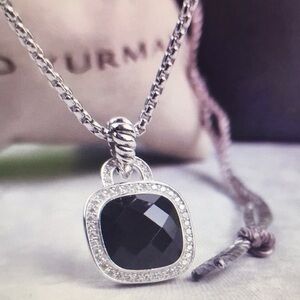 Chic Silver and DavidYurman Black Pendant Necklace